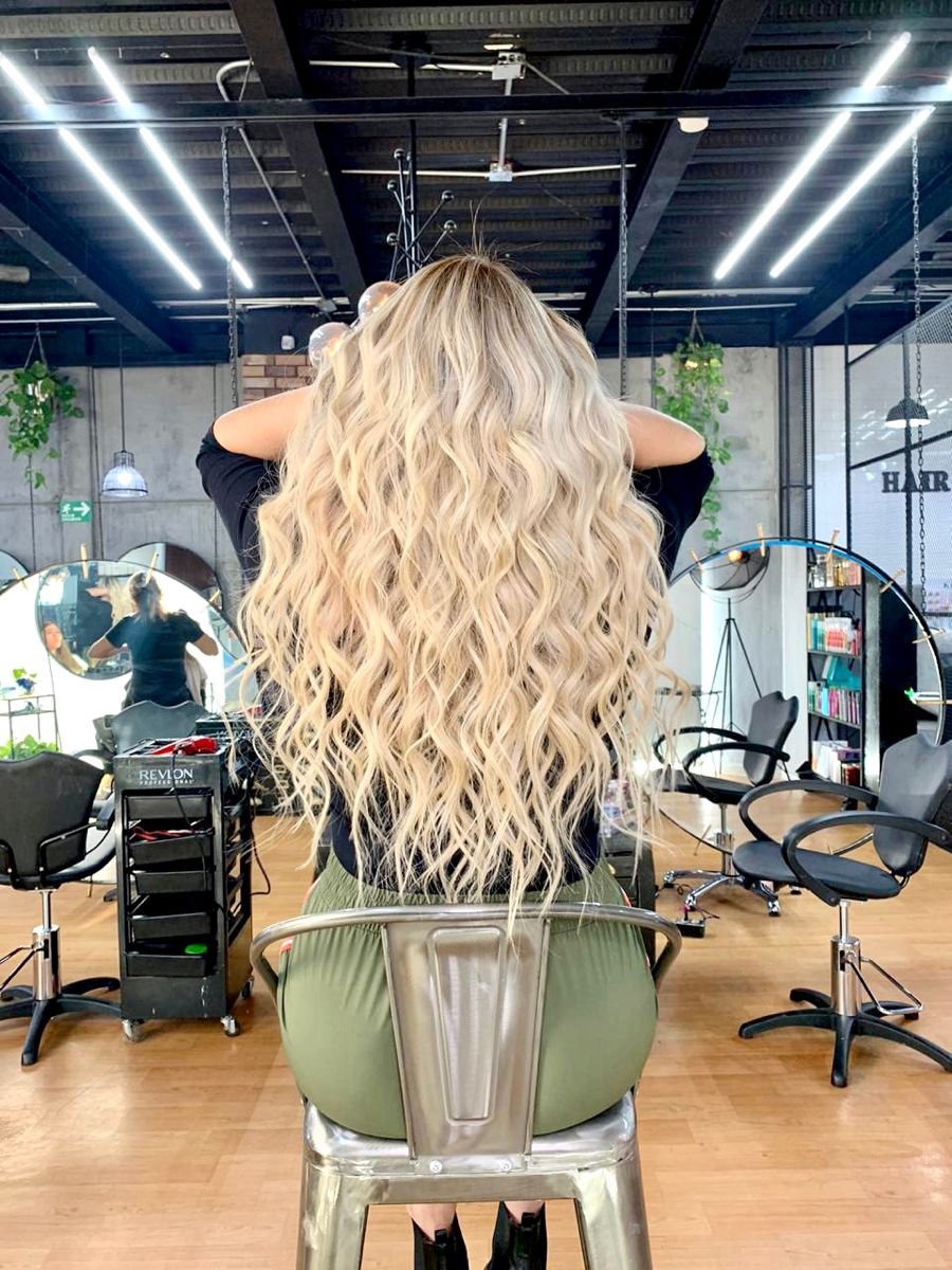 Machine Weft Hair(Natural wavy) - 613 Blonde Indian Remy Wavy Hair Extension