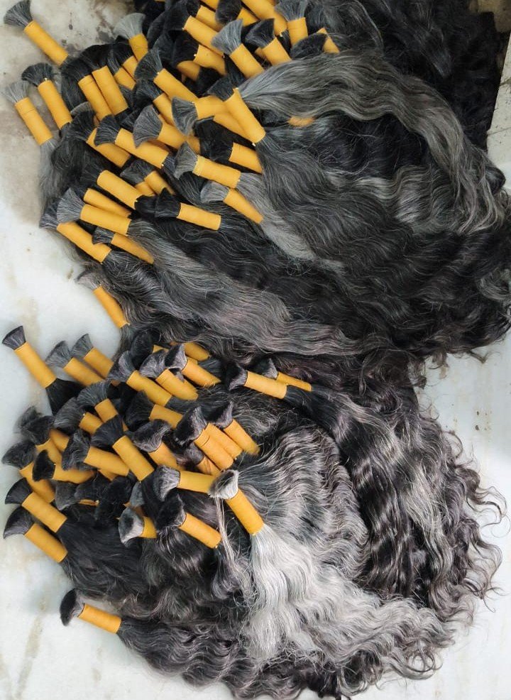 Grey Bulk Human Hair Adorable Hair Suppliers
